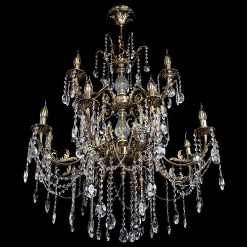 Люстра бронзовая Кассандра Алфея №12 звездочка в Ижевске Гусь Хрустальный