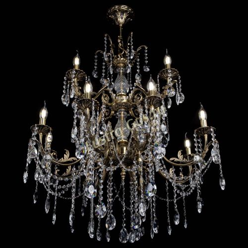 Люстра бронзовая Кассандра Алфея №12 звездочка в Ижевске Гусь Хрустальный