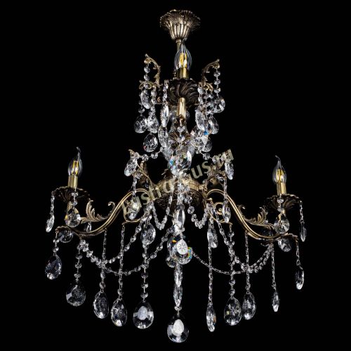 Люстра бронзовая Кассандра Алфея №3/1 звездочка в Ижевске Гусь Хрустальный