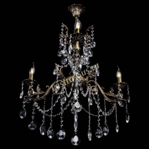 Люстра бронзовая Кассандра Алфея №3/1 звездочка в Ижевске Гусь Хрустальный