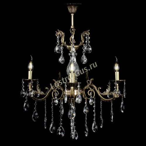 Люстра бронзовая Кассандра Алфея №3/2 баден в Ижевске Гусь Хрустальный