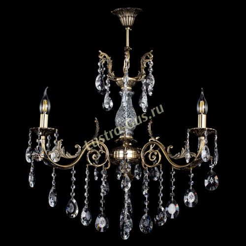 Люстра бронзовая Кассандра Алфея №3/2 звездочка в Ижевске Гусь Хрустальный