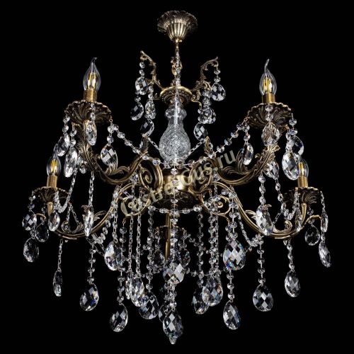 Люстра бронзовая Кассандра Алфея №5/1 баден в Ижевске Гусь Хрустальный