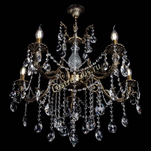 Люстра бронзовая Кассандра Алфея №5/1 баден в Ижевске Гусь Хрустальный