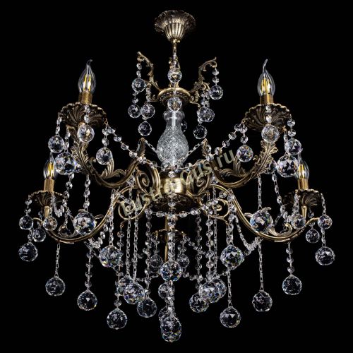 Люстра бронзовая Кассандра Алфея №5/1 шар в Ижевске Гусь Хрустальный