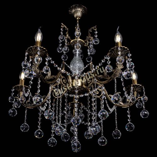 Люстра бронзовая Кассандра Алфея №5/1 шар в Ижевске Гусь Хрустальный