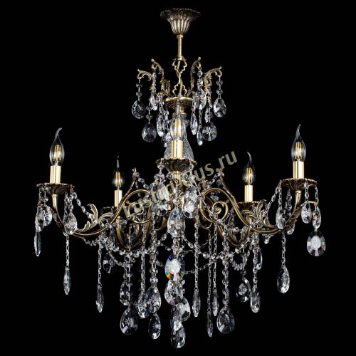 Люстра бронзовая Кассандра Алфея №5/1 звездочка в Ижевске Гусь Хрустальный