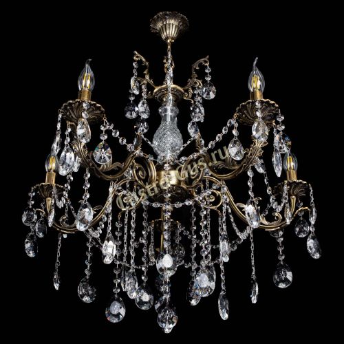 Люстра бронзовая Кассандра Алфея №5/1 звездочка в Ижевске Гусь Хрустальный