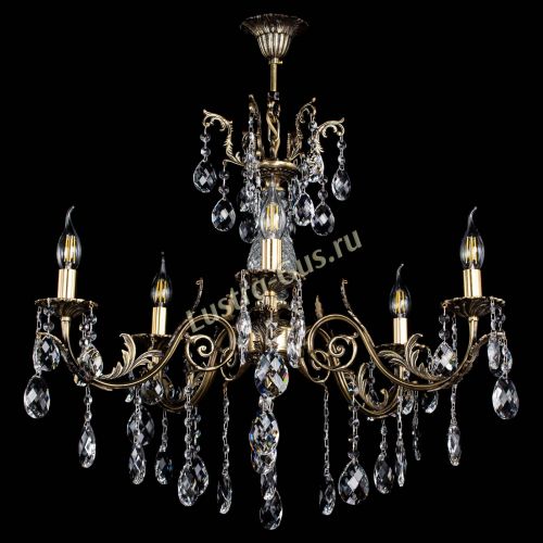 Люстра бронзовая Кассандра Алфея №5/2 баден в Ижевске Гусь Хрустальный