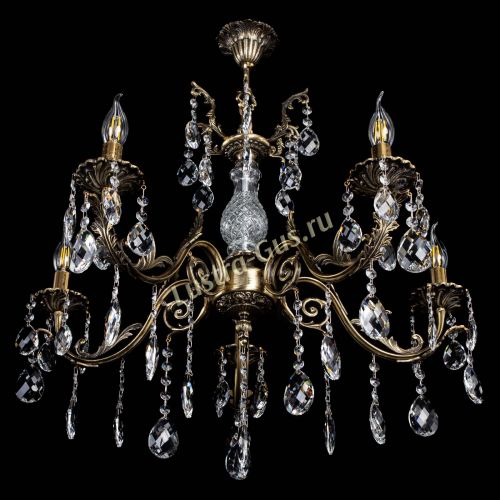 Люстра бронзовая Кассандра Алфея №5/2 баден в Ижевске Гусь Хрустальный