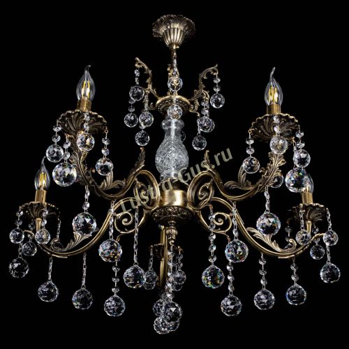 Люстра бронзовая Кассандра Алфея №5/2 шар в Ижевске Гусь Хрустальный