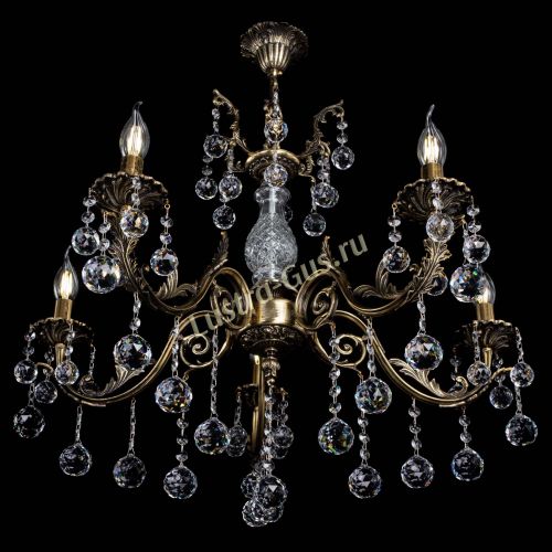 Люстра бронзовая Кассандра Алфея №5/2 шар в Ижевске Гусь Хрустальный