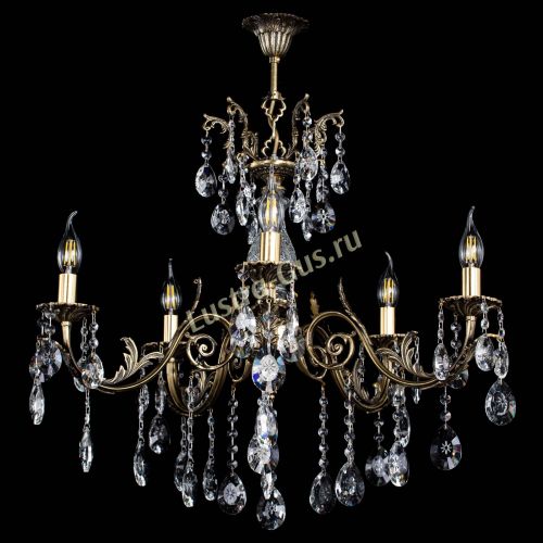 Люстра бронзовая Кассандра Алфея №5/2 звездочка в Ижевске Гусь Хрустальный