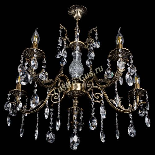 Люстра бронзовая Кассандра Алфея №5/2 звездочка в Ижевске Гусь Хрустальный