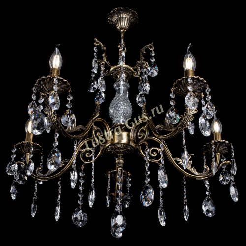 Люстра бронзовая Кассандра Алфея №5/2 звездочка в Ижевске Гусь Хрустальный