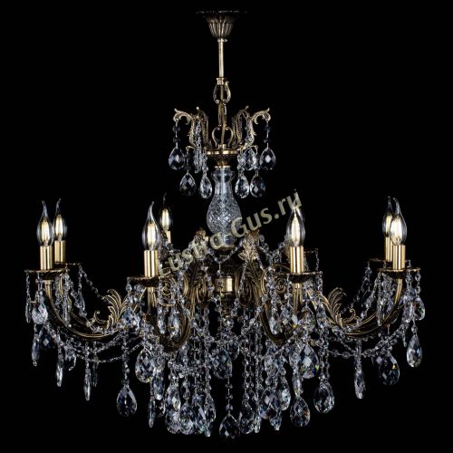 Люстра бронзовая Кассандра Алфея №8/1 баден в Ижевске Гусь Хрустальный