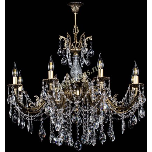 Люстра бронзовая Кассандра Алфея №8/1 баден в Ижевске Гусь Хрустальный