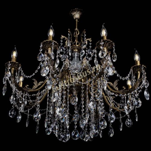 Люстра бронзовая Кассандра Алфея №8/1 баден в Ижевске Гусь Хрустальный