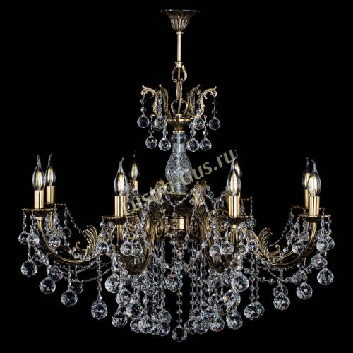 Люстра бронзовая Кассандра Алфея №8/1 шар в Ижевске Гусь Хрустальный