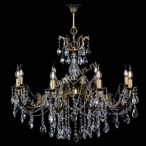 Люстра бронзовая Кассандра Алфея №8/1 звездочка в Ижевске Гусь Хрустальный