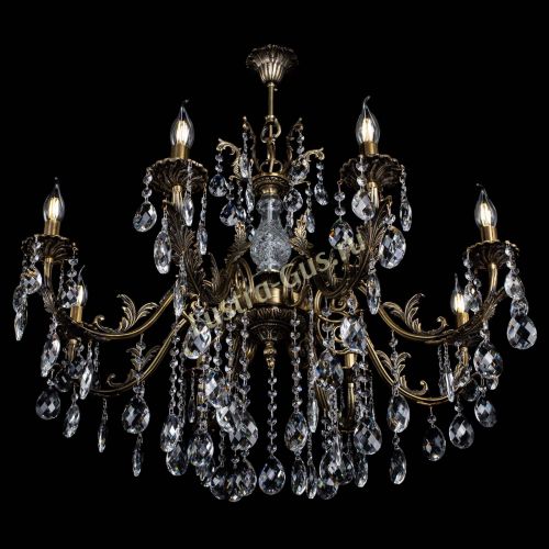 Люстра бронзовая Кассандра Алфея №8/2 баден в Ижевске Гусь Хрустальный