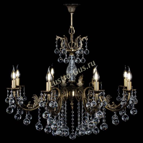 Люстра бронзовая Кассандра Алфея №8/2 шар в Ижевске Гусь Хрустальный