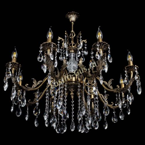 Люстра бронзовая Кассандра Алфея №8/2 журавлик в Ижевске Гусь Хрустальный