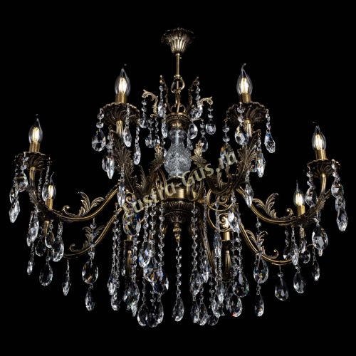 Люстра бронзовая Кассандра Алфея №8/2 журавлик в Ижевске Гусь Хрустальный