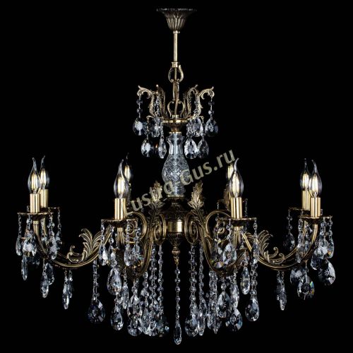 Люстра бронзовая Кассандра Алфея №8/2 звездочка в Ижевске Гусь Хрустальный