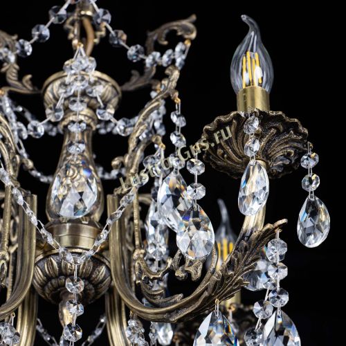 Люстра бронзовая Матильда №4 Лучик в Ижевске Гусь Хрустальный