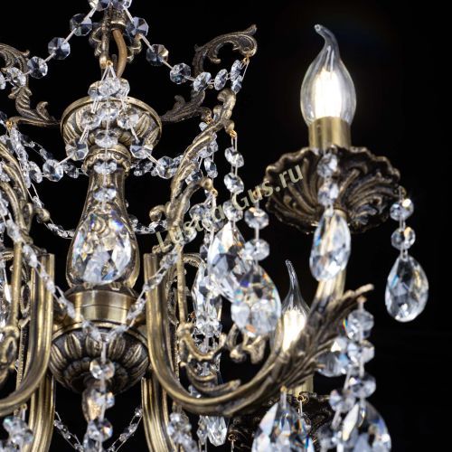 Люстра бронзовая Матильда №4 Лучик в Ижевске Гусь Хрустальный