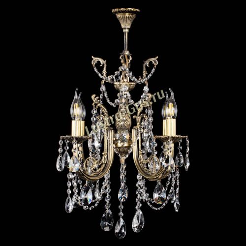 Люстра бронзовая Матильда №4 Лучик в Ижевске Гусь Хрустальный