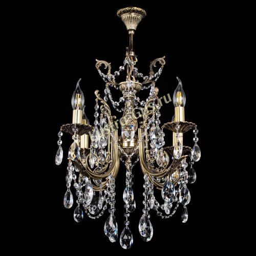 Люстра бронзовая Матильда №4 Журавлик в Ижевске Гусь Хрустальный