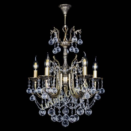 Люстра бронзовая Матильда №5 Шар в Ижевске Гусь Хрустальный