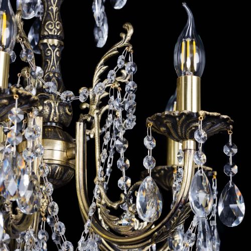 Люстра бронзовая Матильда №5 Журавлик в Ижевске Гусь Хрустальный