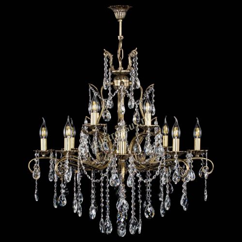 Люстра бронзовая Мелания №12/2 баден в Ижевске Гусь Хрустальный