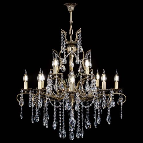 Люстра бронзовая Мелания №12/2 баден в Ижевске Гусь Хрустальный