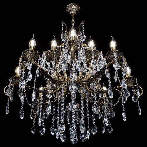 Люстра бронзовая Мелания №12/2 баден в Ижевске Гусь Хрустальный