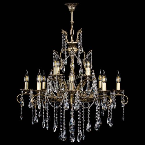 Люстра бронзовая Мелания №12/2 лучик в Ижевске Гусь Хрустальный