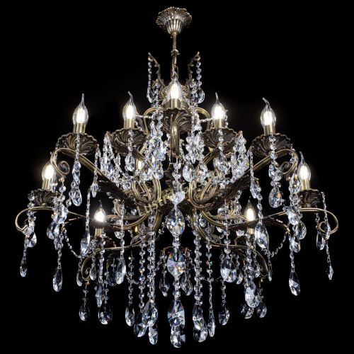 Люстра бронзовая Мелания №12/2 лучик в Ижевске Гусь Хрустальный