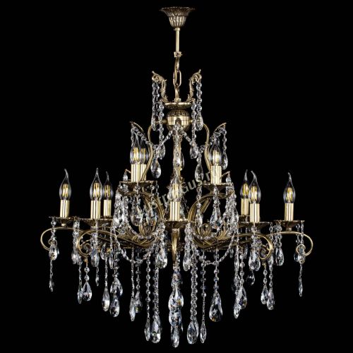 Люстра бронзовая Мелания №12/2 журавлик в Ижевске Гусь Хрустальный