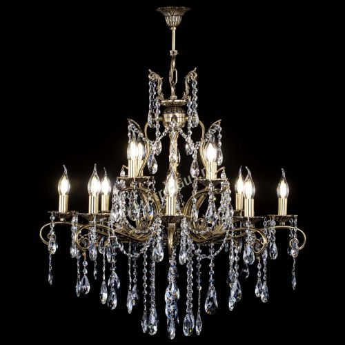 Люстра бронзовая Мелания №12/2 журавлик в Ижевске Гусь Хрустальный