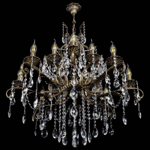 Люстра бронзовая Мелания №12/2 журавлик в Ижевске Гусь Хрустальный