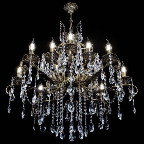 Люстра бронзовая Мелания №12/2 журавлик в Ижевске Гусь Хрустальный