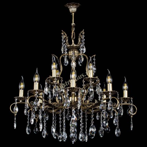 Люстра бронзовая Мелания №12/1 баден в Ижевске Гусь Хрустальный