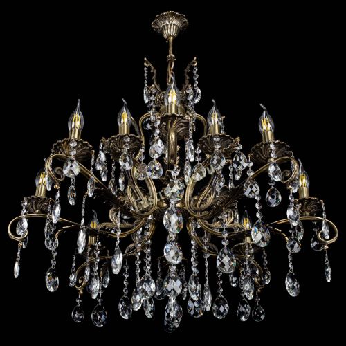 Люстра бронзовая Мелания №12/1 баден в Ижевске Гусь Хрустальный