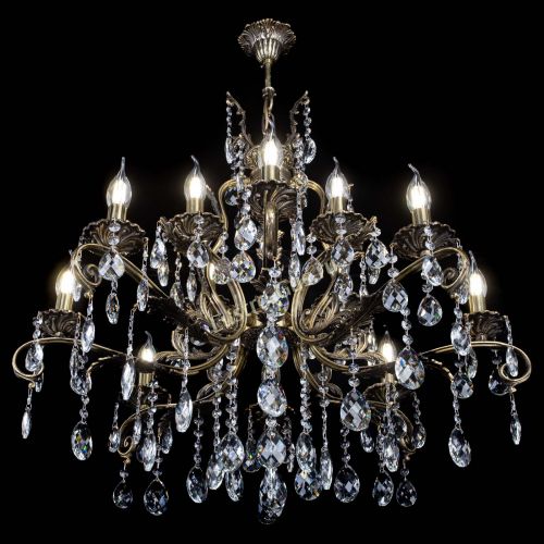 Люстра бронзовая Мелания №12/1 баден в Ижевске Гусь Хрустальный