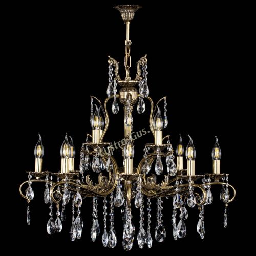 Люстра бронзовая Мелания №12/1 журавлик в Ижевске Гусь Хрустальный