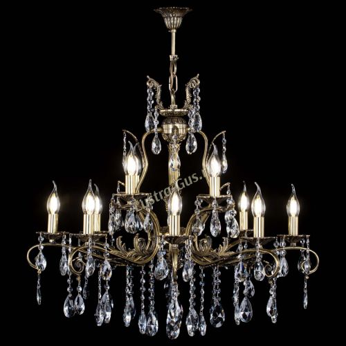 Люстра бронзовая Мелания №12/1 журавлик в Ижевске Гусь Хрустальный