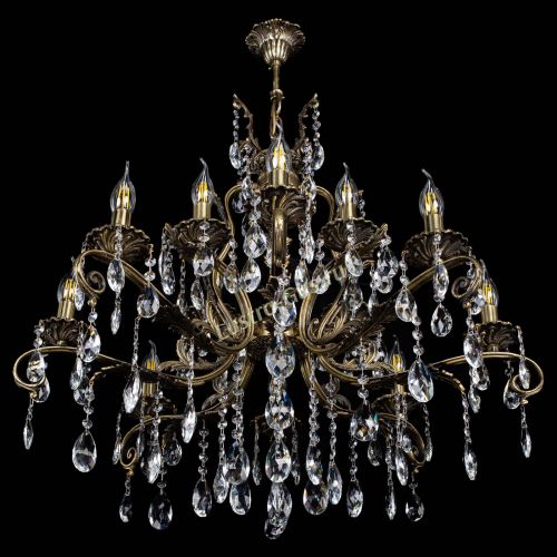 Люстра бронзовая Мелания №12/1 журавлик в Ижевске Гусь Хрустальный